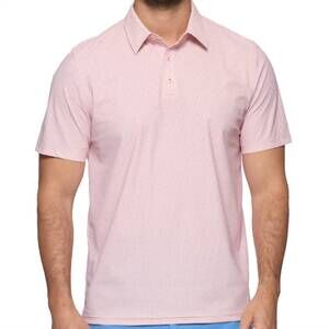 NEW FLAGS & ANTHEM men's stateline shortsleeve performance polo in coral